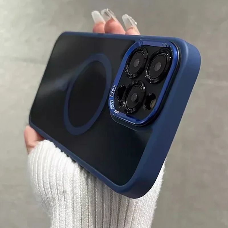 Funda magnética para iPhone, tintada, a prueba de golpes.📱✨