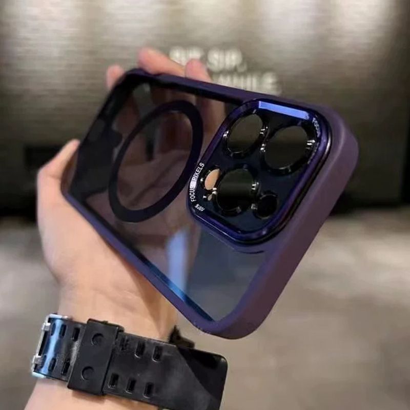 Custodia magnetica antiurto colorata per iPhone📱✨