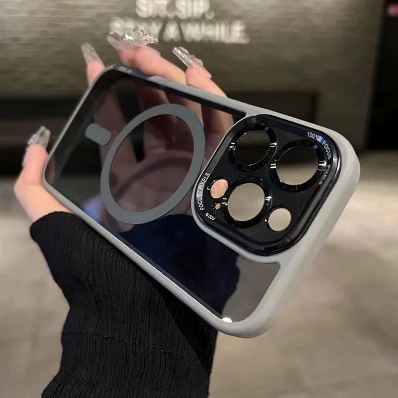 Funda magnética para iPhone, tintada, a prueba de golpes.📱✨