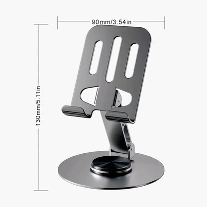 Porte-métal rotatif à 360 degrés et pliable pour téléphone et tablette