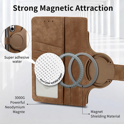Verwijderbare magnetische portemonnee telefoonschaal