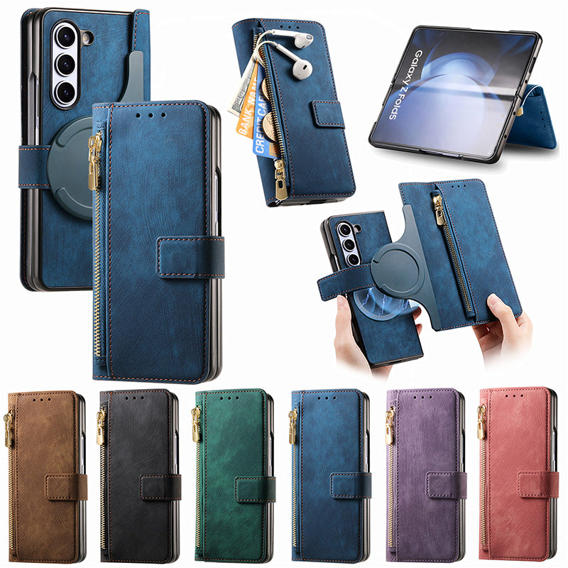 Verwijderbare magnetische portemonnee telefoonschaal