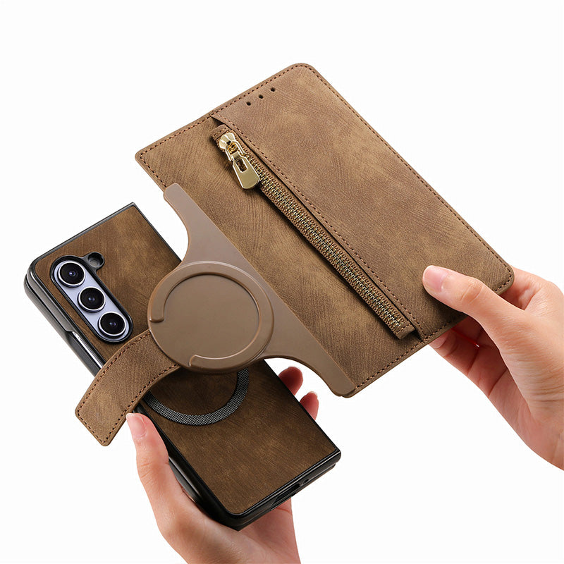 Verwijderbare magnetische portemonnee telefoonschaal