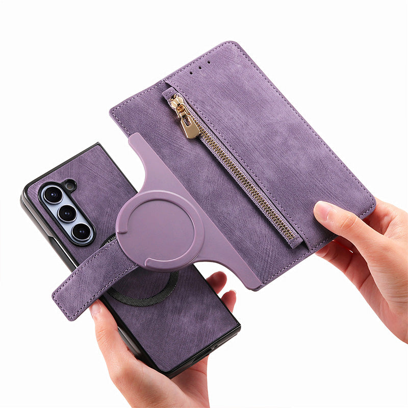 Verwijderbare magnetische portemonnee telefoonschaal