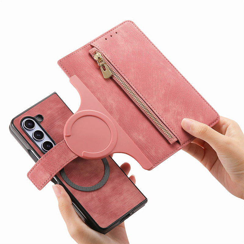 Verwijderbare magnetische portemonnee telefoonschaal