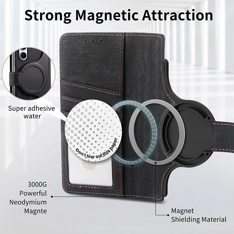 Verwijderbare magnetische portemonnee telefoonschaal