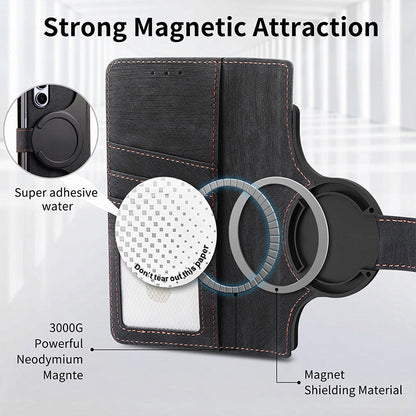 Verwijderbare magnetische portemonnee telefoonschaal