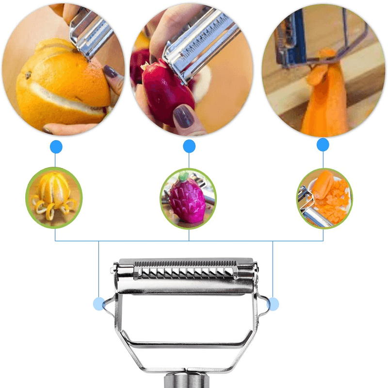 Multifunctionele roestvrijstalen peeler